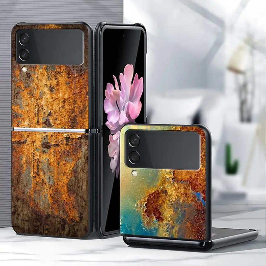 Harte Handyhülle für Samsung Galaxy ZFlip6 ZFlip7 FE ZFlip3 Z Flip 7 6 5 4 3 ZFlip5 ZFlip4 Farbverlauf Rost Kreativität