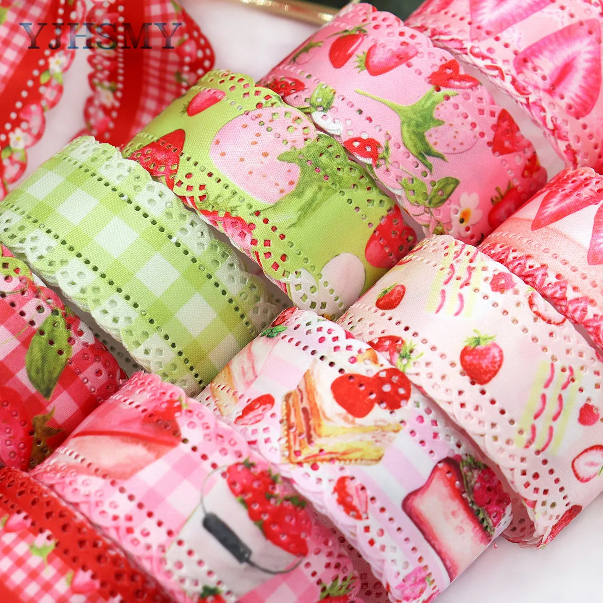 Strawberry Decorating Lace Trim Ribbons, 5 Yard ×1.2\