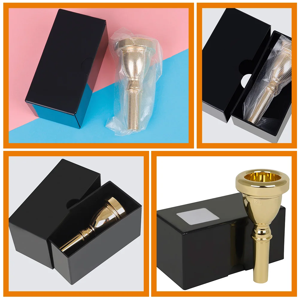 

Tuba Brass Mouth Mouthpieces for Musical Instruments Replace Golden Abs Plastic