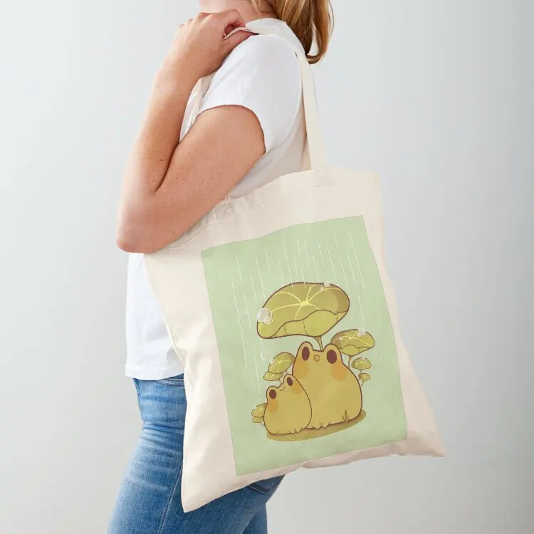 

Froggies together in the rain Tote Bag Woman shopper bag Lady bags women bag Women's shopping