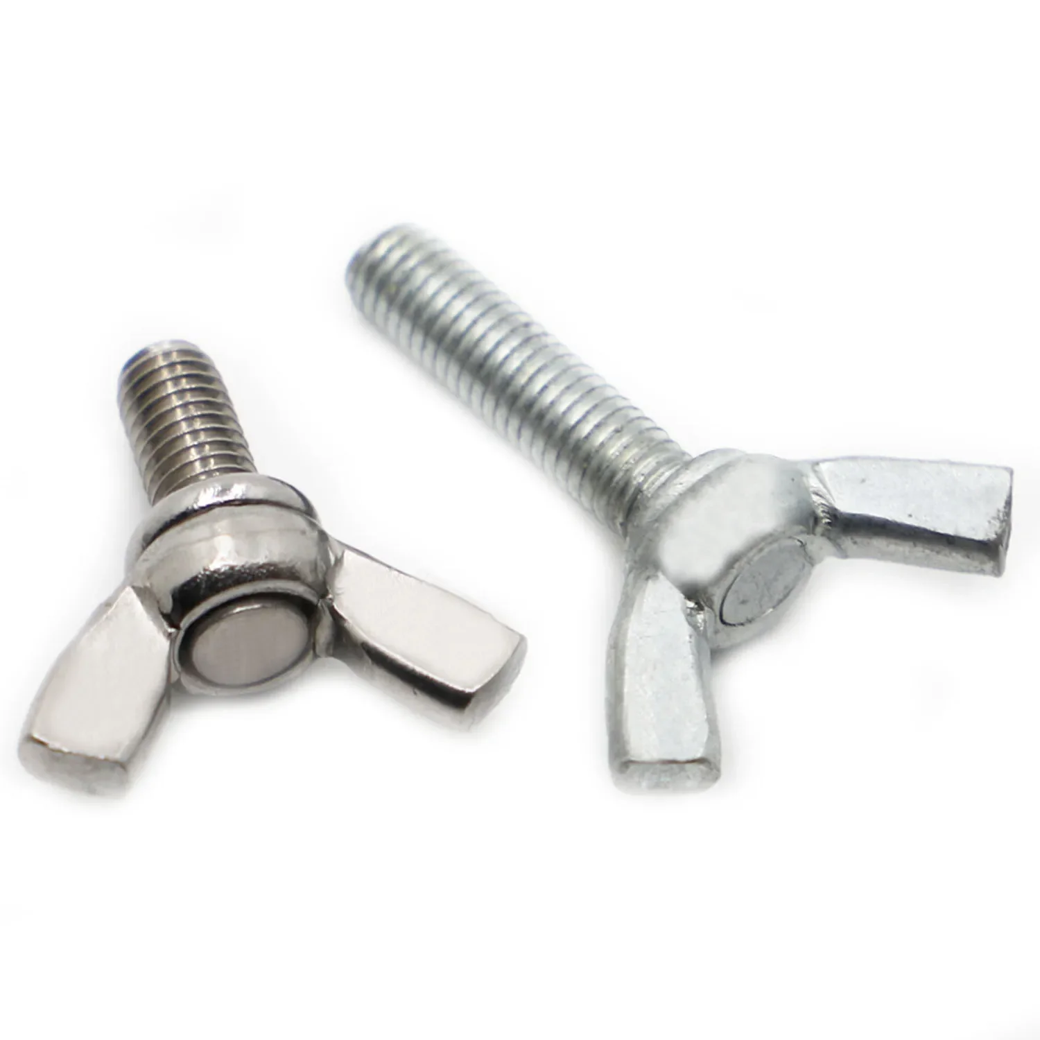 304 Stainless Steel / Carbon Steel Hand Tighten Adjust Bolt M3 M4 M5 M6 M8 M10 Butterfly Wing Head Thumb Screw DIN316