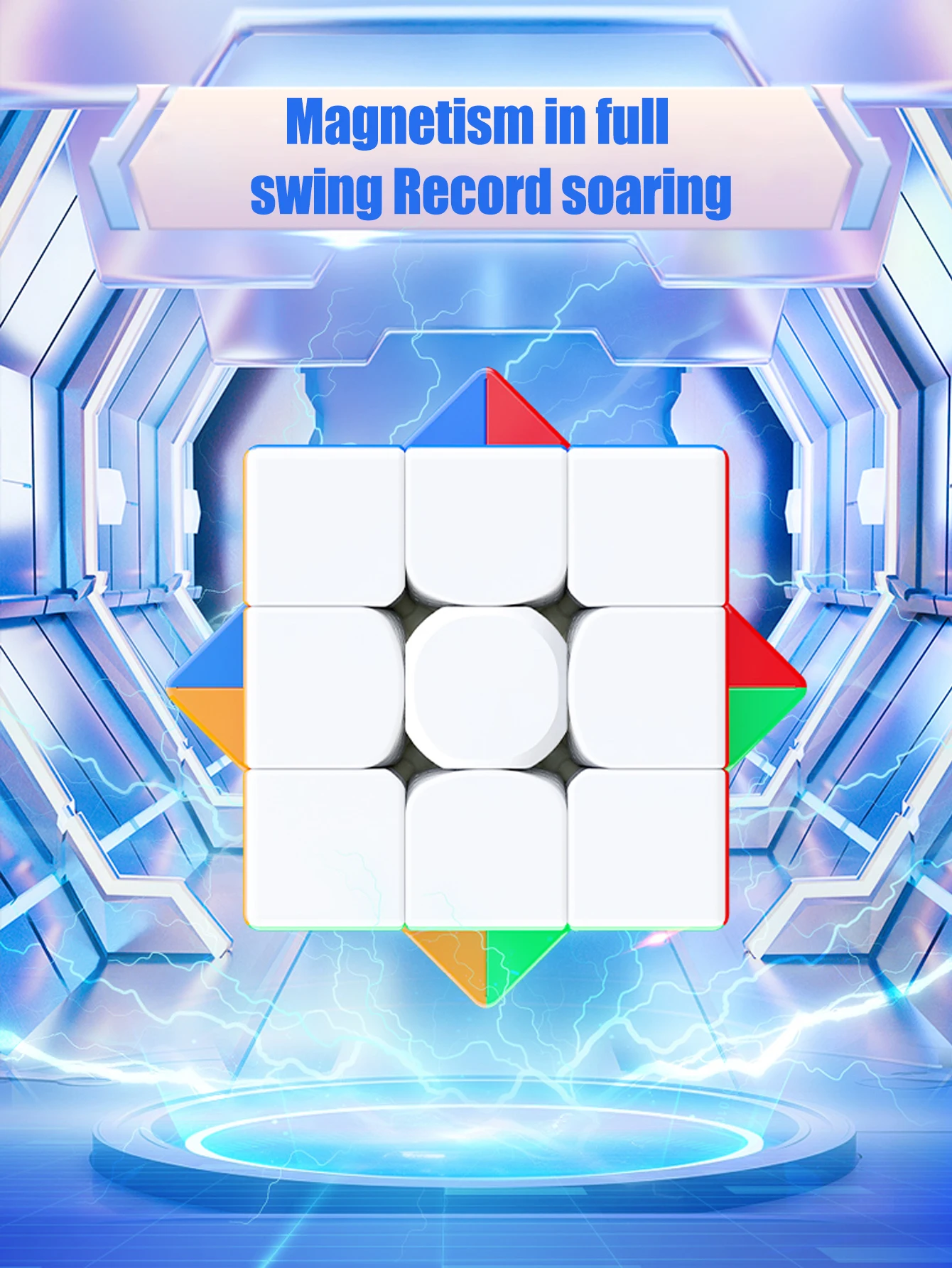 SENGSO Hot Selling Toys 3x3x3 Series Stickerless Magnetic Frosted Magic Cube for Kids Puzzles Smooth Cube Educational Toys