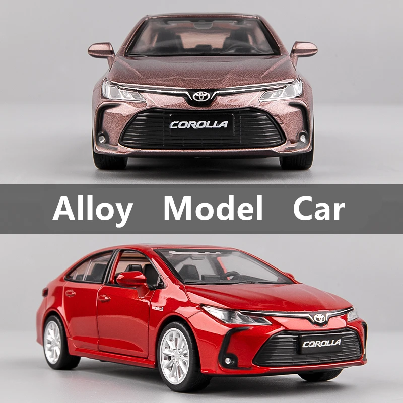 1:32 TOYOTA Corolla Alloy Car Model Diecasts Metal Toy Vehicles Car Model High Simulation Sound Light Collection Toy Gift