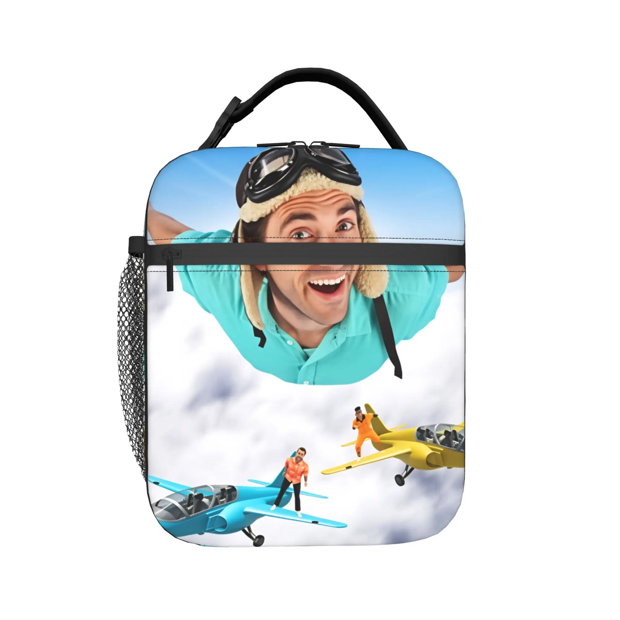 Danny Go Animated Programs Lunch Bag  Aesthetic Lunch Box For Women Picnic Portable Cooler Bag Oxford Custom Tote Food Bags