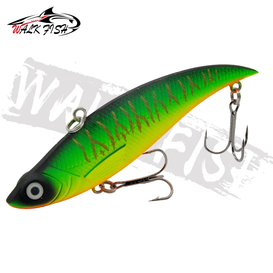WALK FISH 1PCS VIB Sinking 89mm 18g Fishing Lure Hard Baits Wobbler Plastic Artificial Vibration Winter Ice Tackle Bass Pike