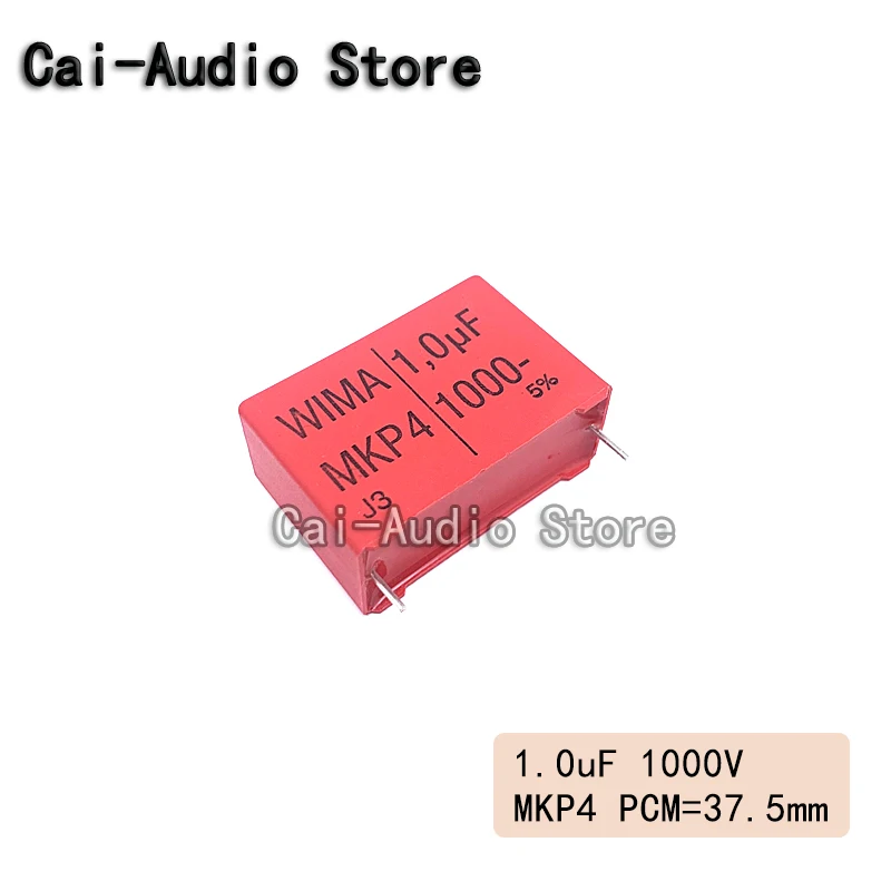 1PCS/5PCS/10PCS/Lot Brand NEW WIMA MKP4 1000V 1.0UF 1000V1UF 105 Film Capacitor 1000v1.0uf 1UF 1000V105 Pitch 37.5mm