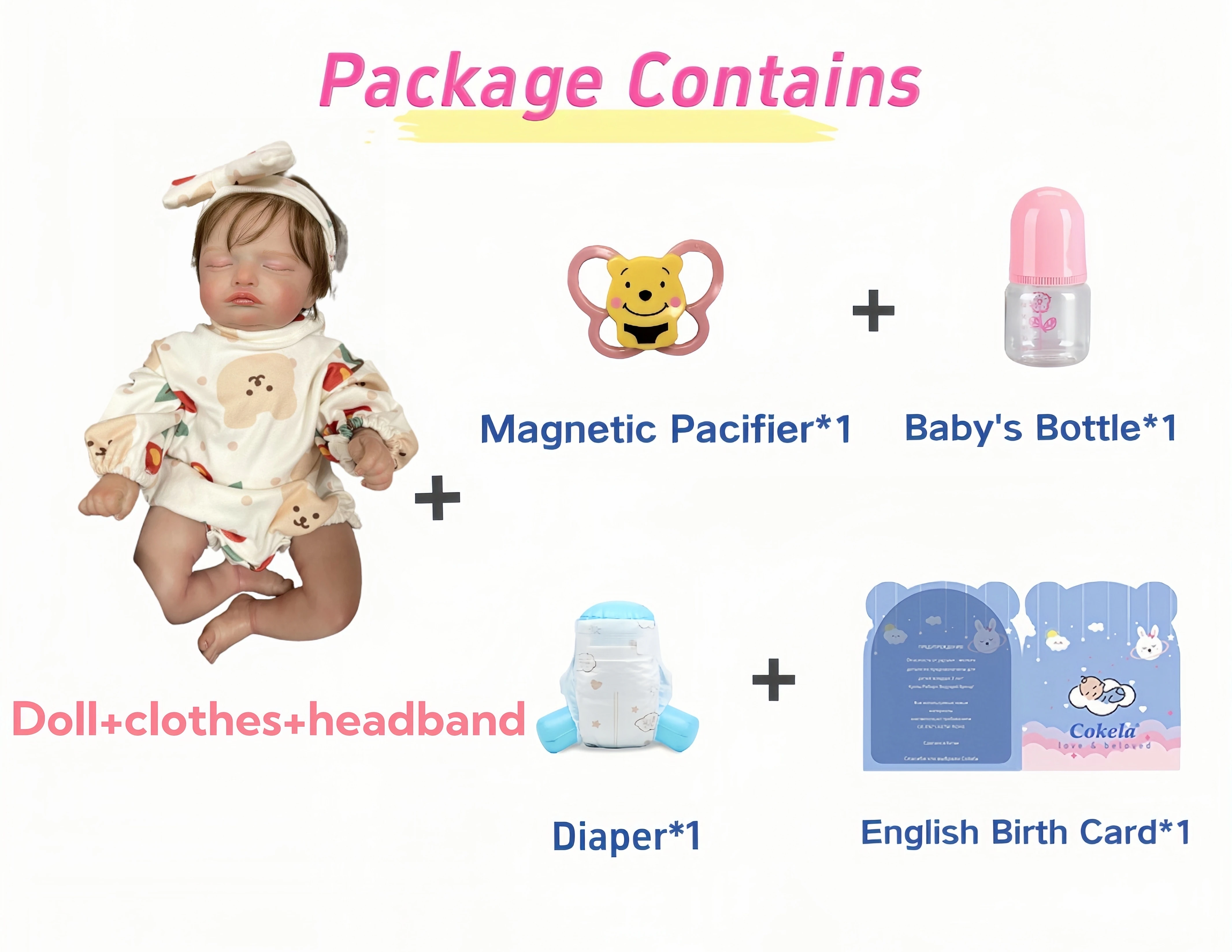 Cokela-Poupées réalistes en silicone pour tout-petit, tout le corps, bébé Reborn, garçons et filles, 19 po, 48cm