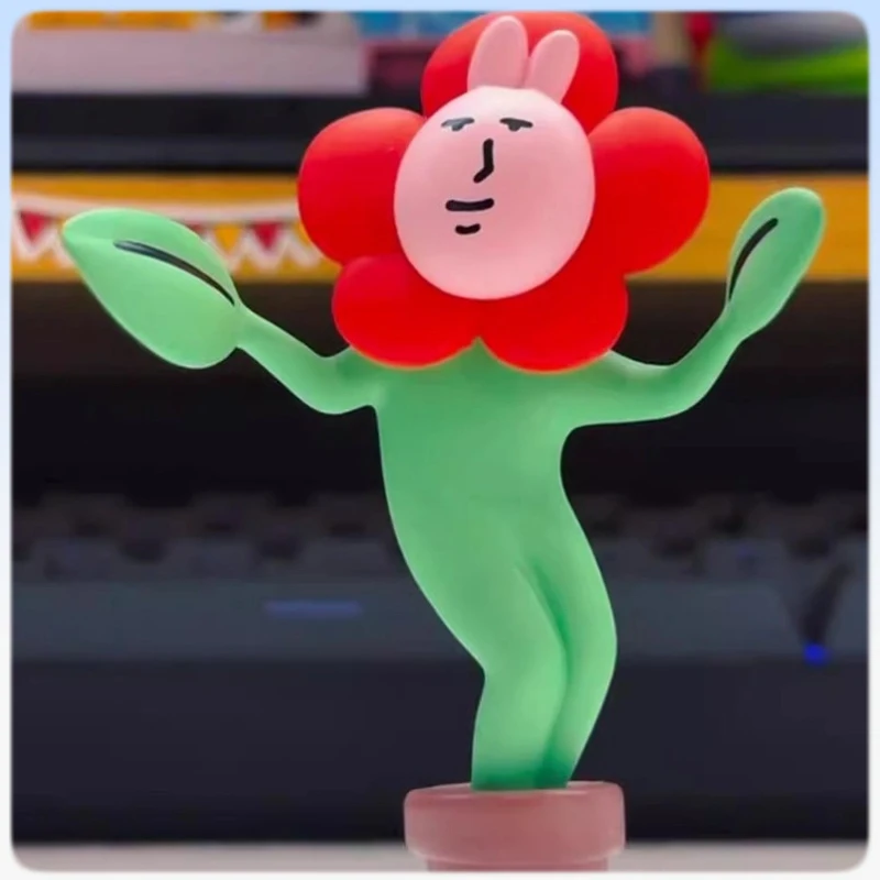 

Pink Rabbit Abstract Series Mystery Blind Box Creative Unique Fun Whimsical Desktop Decor Trendy Collectible Figurine Ornament