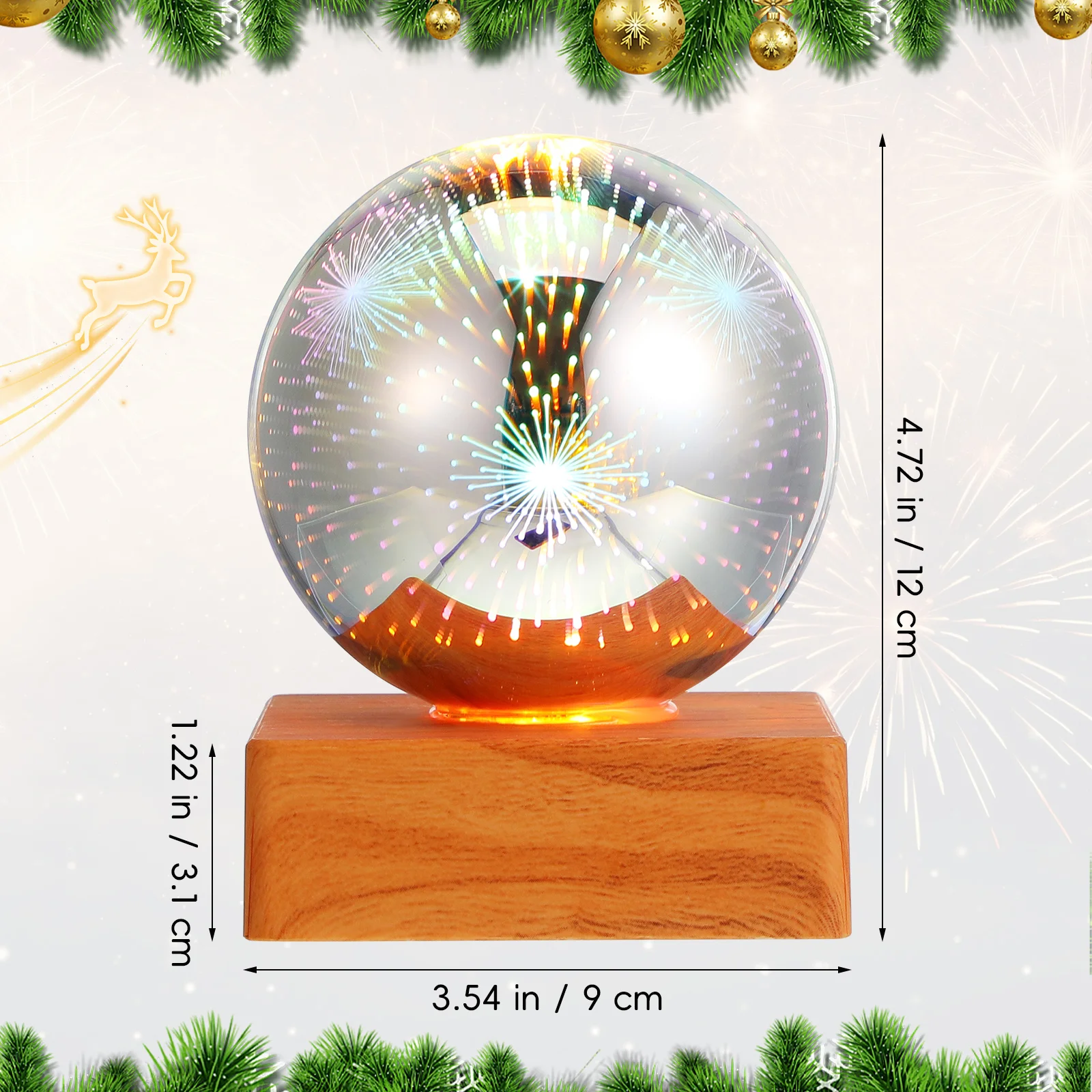 1 قطعة مصباح إسقاط ملون رومانسي يشبه الحلم ضوء الليل للمنزل عطلة هدية الكريسماس جو ديكور السرير الإبداعي #6