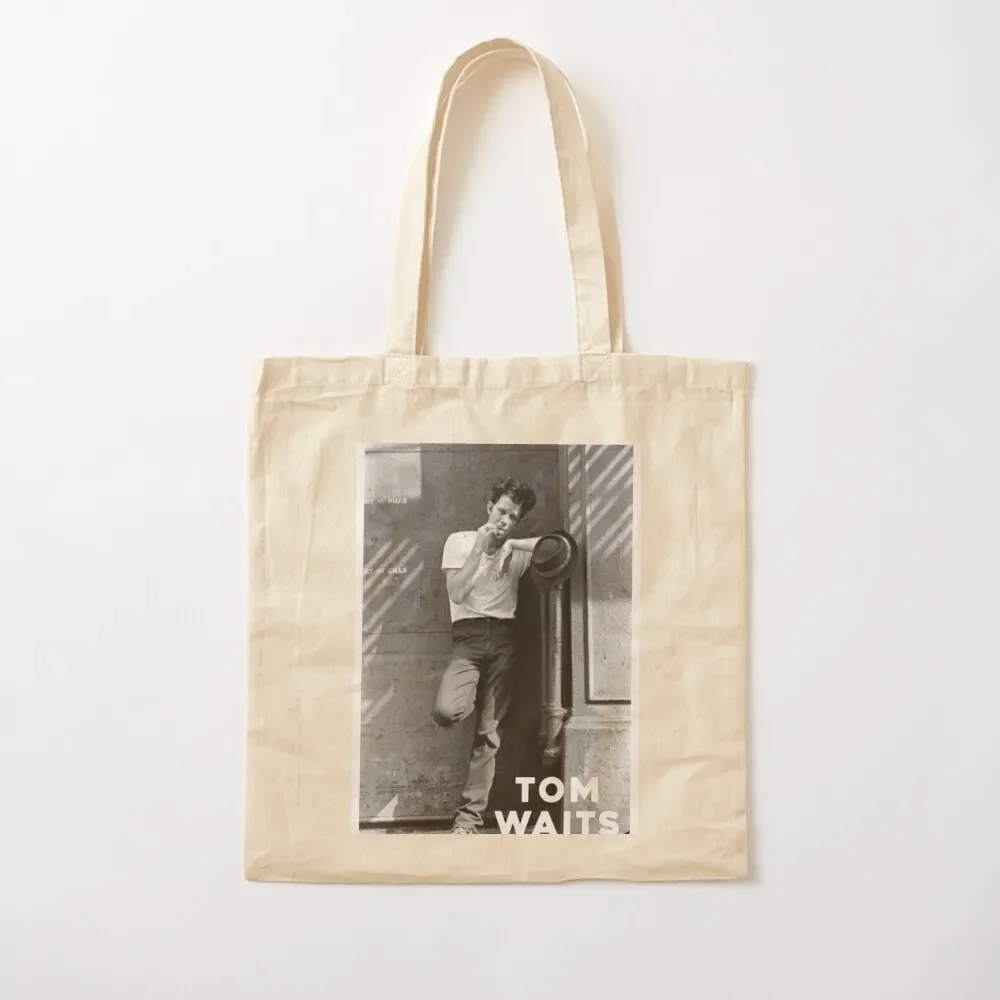 Tom Waits Tote Bag cute tote canvas bags custom fabric shoping