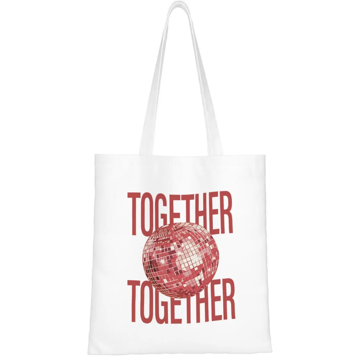 Harrys Styles We Belong Together Shopper Bag Office Handbags Student Graphic Shopping Bags Funny Polyester Tote Bag