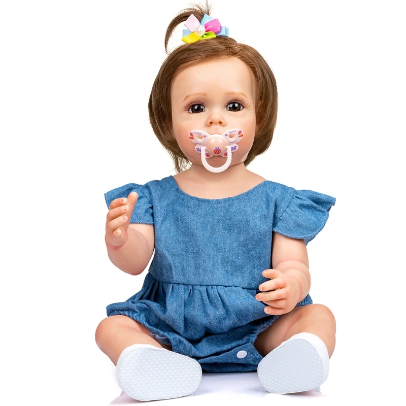 

21inch Baby Girl Dolls Reborns for Doll Birthday Gift Real & Soft Touching Caucasian for Doll with Beautif