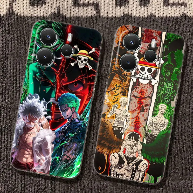 Luffy Zoro Anime One Pieces Case For Xiaomi Redmi Note 15 14 13 12 11 10 Pro Plus Cover For Redmi 15C 15 14C 13C 12C Phone Cases