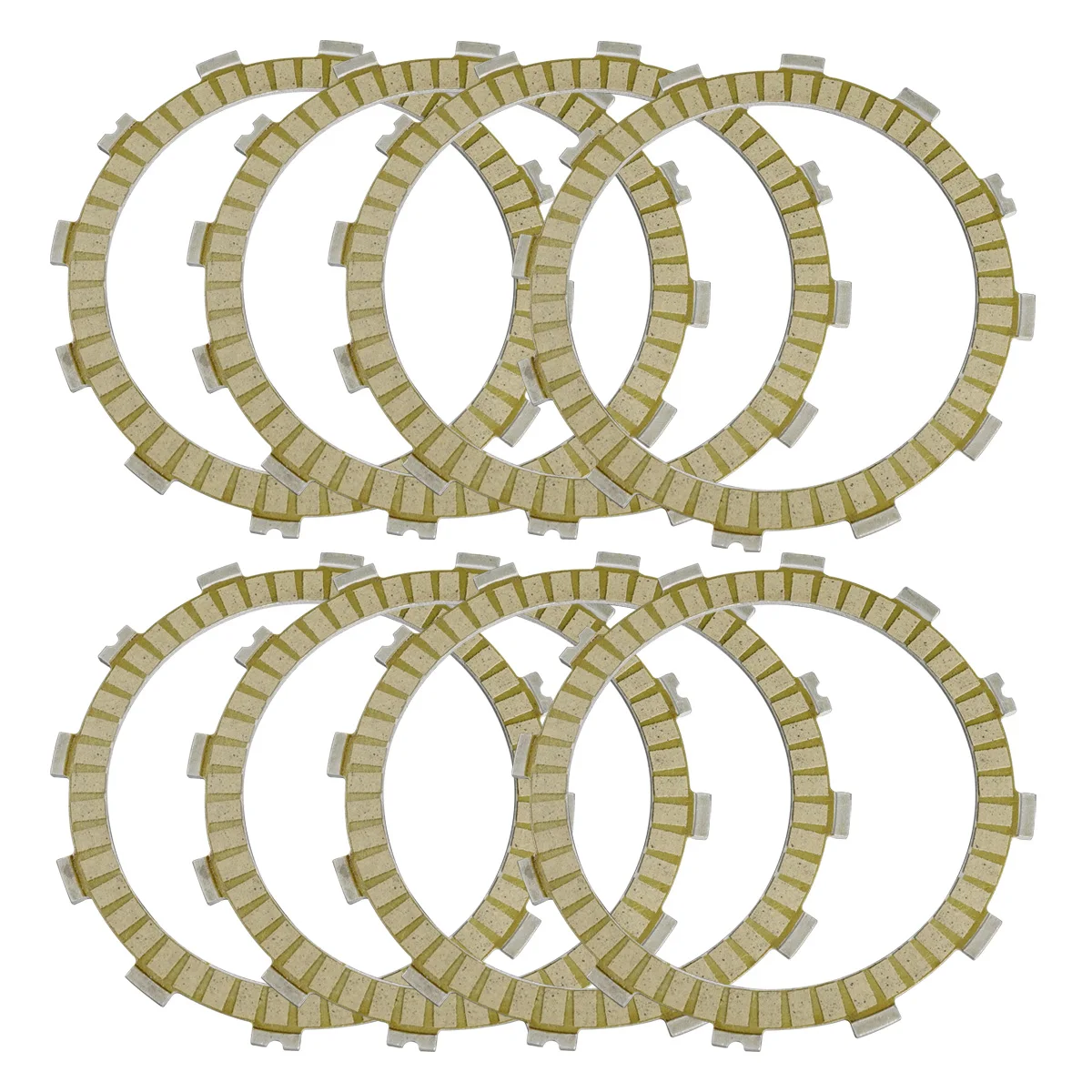 8Pc Motorcycle Friction Clutch Plates For Kawasaki VN800 Vulcan 800 95-06 KX250 92-08 ZX900 GPZ900R 84-86 Ninja ZX9R ZX-9R 94-97