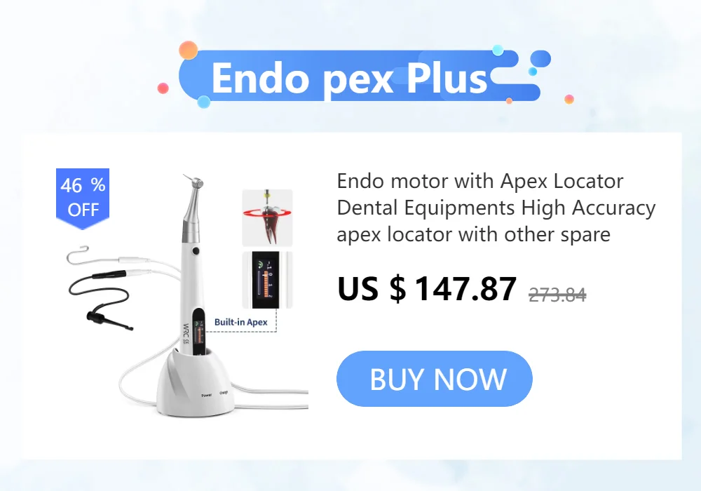 2 In 1 Dental Smart Wireless Endo Motor Built In Apex Locator Root Canal 360ᄚAdjustable Handpiece for Root Canal Treat
