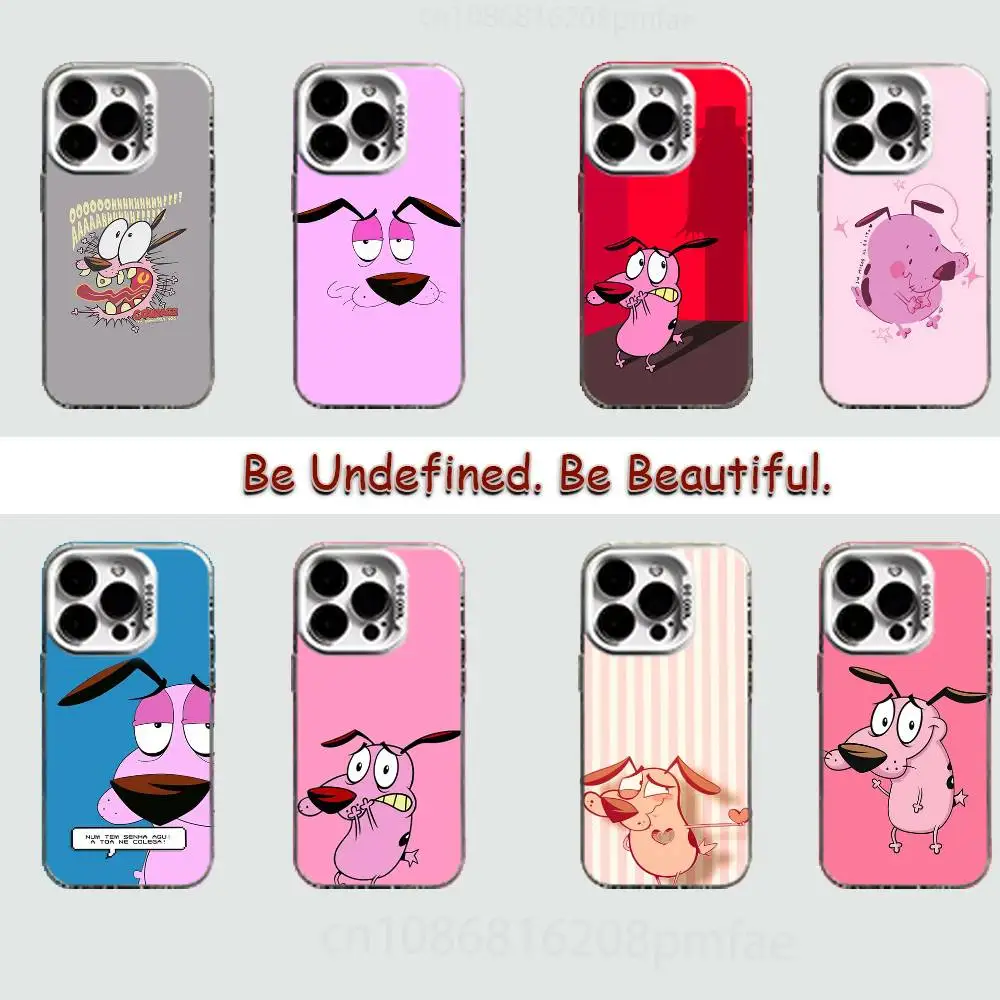 

Courage the Cowardly Dog Case for iPhone17 16 15 14 13 12 11 Pro Max Plus Air 16E X XR XS Max Hard Shockproof Bumper Cover