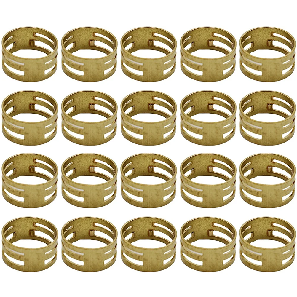 

20pcs Copper Hanging Ring Clip Tool for Jewelry Making Clasp Opener Brass Rings Multiple Sizes Easy Use Portable Storage