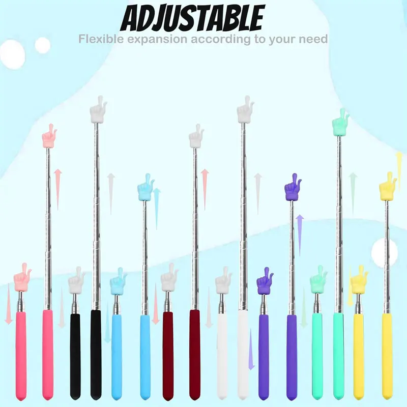 عصا دليل إصبع قابلة للسحب من الفولاذ المقاوم للصدأ لتدريس الفصول الدراسية المدرسية #4