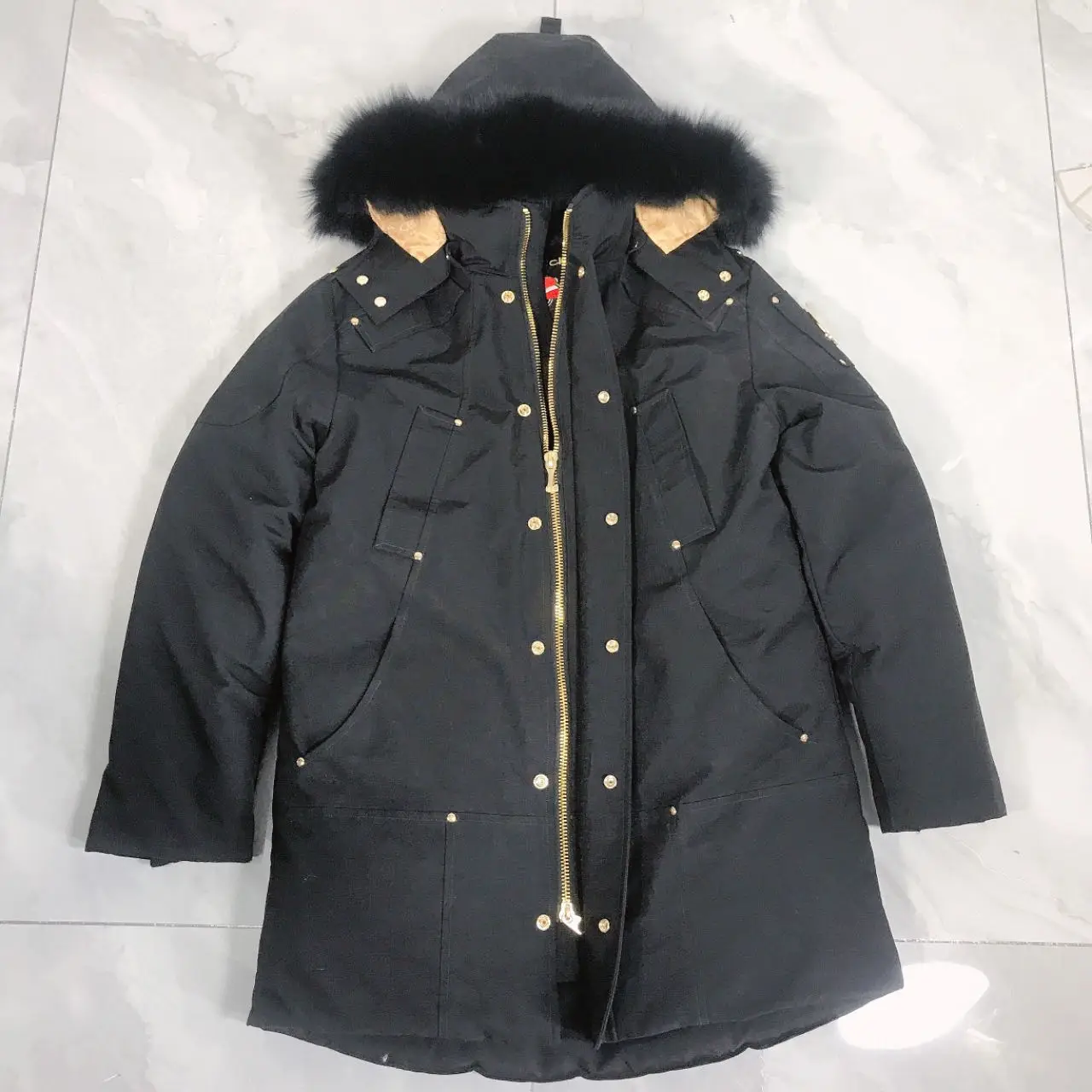 Bola de piel de zorro Real para hombre, Parka de invierno MS Knukerles Debbie, chaqueta de plumón más gruesa, abrigo de moda para actividades al aire libre, grueso, a prueba de viento, corto y largo