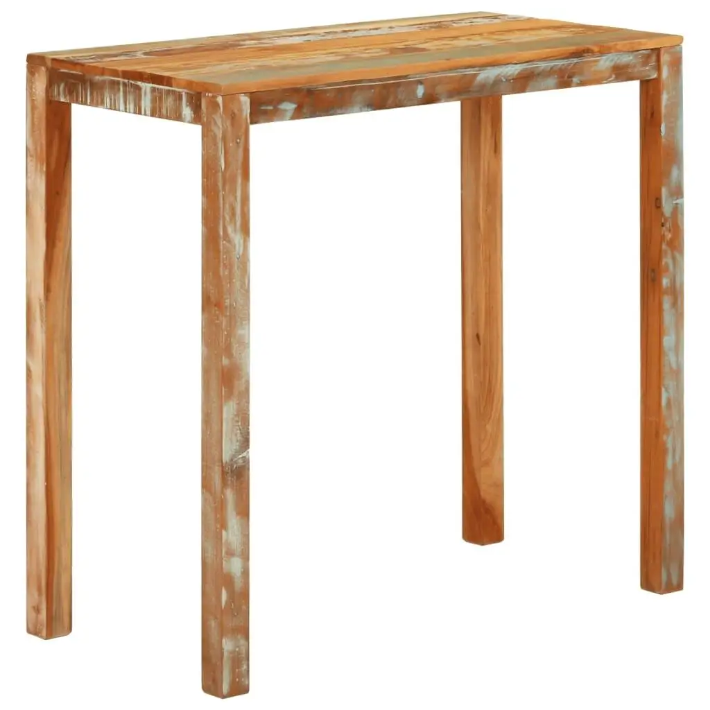 Reclaimed Solid Wood Bar Table 44.1x21. for X4 2.5 - Rustic, Durable, Perfect for Home or Pub