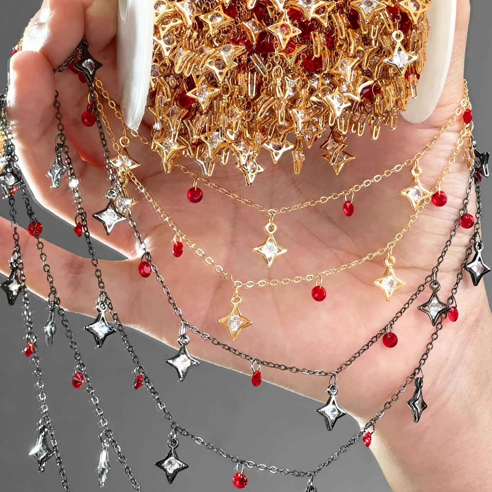 Catene in Rame Puro con Zircon - Pearl Trim Chain recensione e prezzo