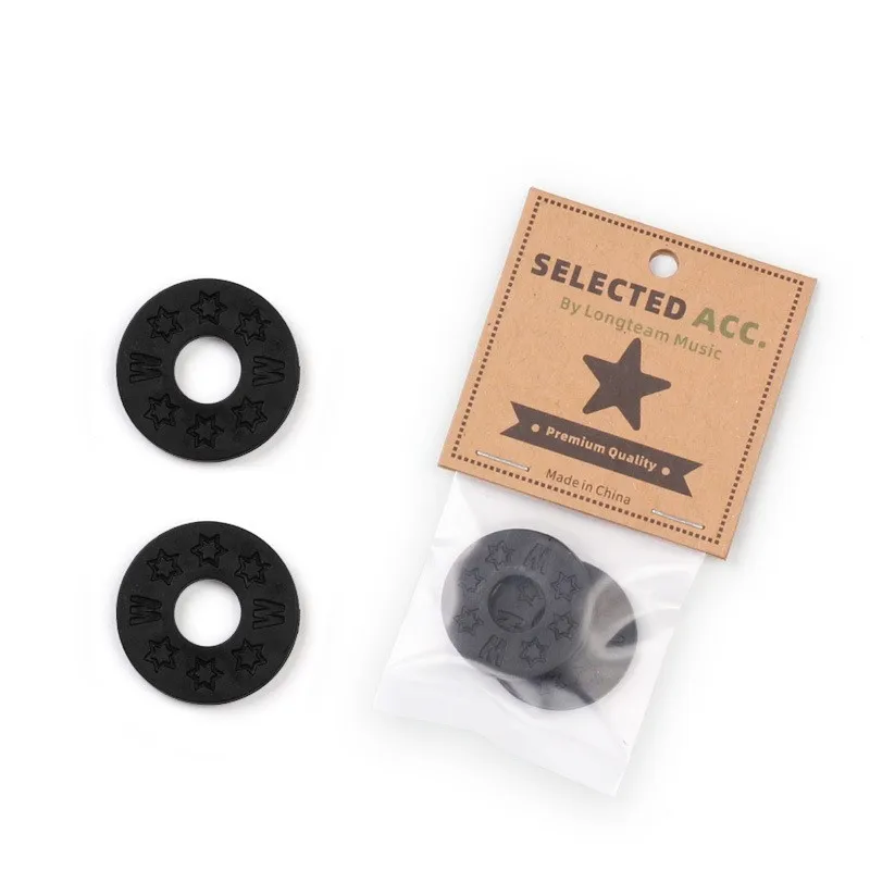 2Pcs/Set Guitar Strap Locks Buckle Bass Ukulele Anti-slip Buckle Anti-shedding Pad Guitar Tail Nail Lock Music Accessories