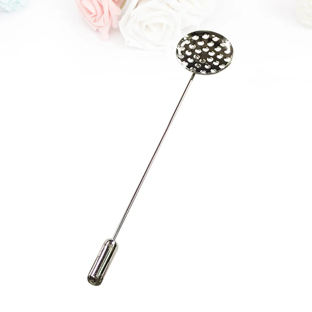 20Pcs Lapel Pin Sticks Silver Alloy Polished Brooch Stick Pins Clutches for Jewelry Craft Making Sewing DIY Accessories