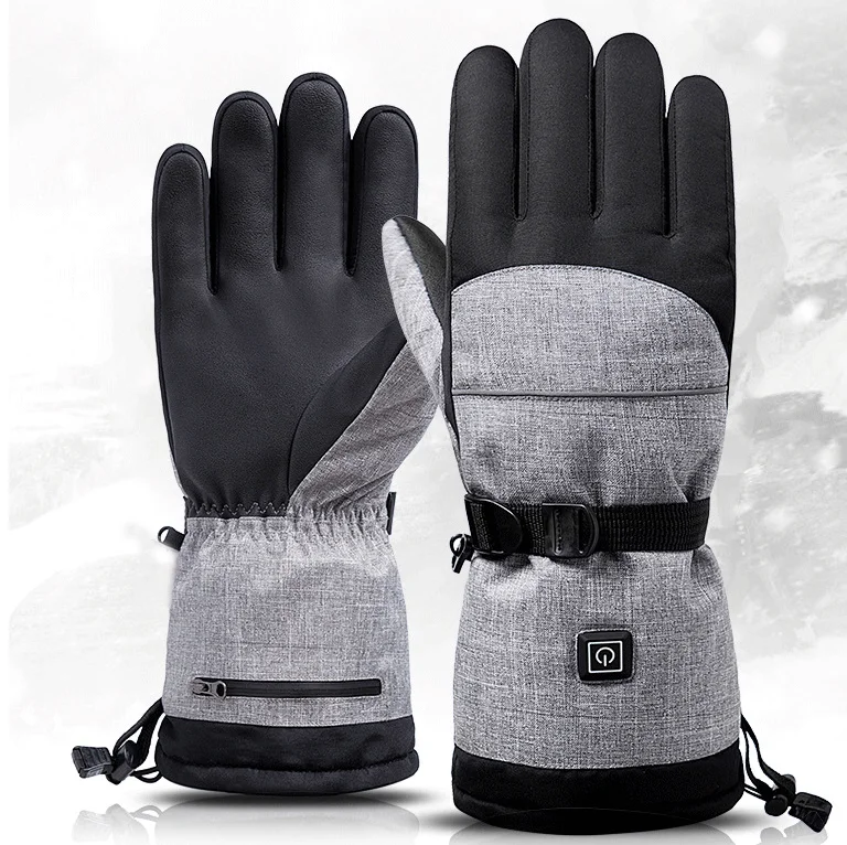 USB beheizte elektrische Winter Thermo handschuhe Hand wärmer elektrische Heiz handschuhe für motorrad fahren Radfahren