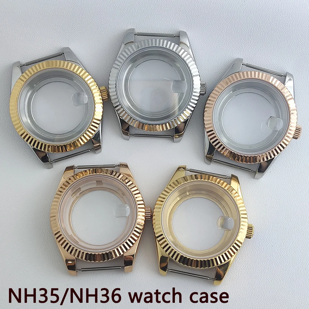 40mm NH35 case suitable for NH35/NH36 movement sapphire glass 40mm case/20mm strap watch accessories