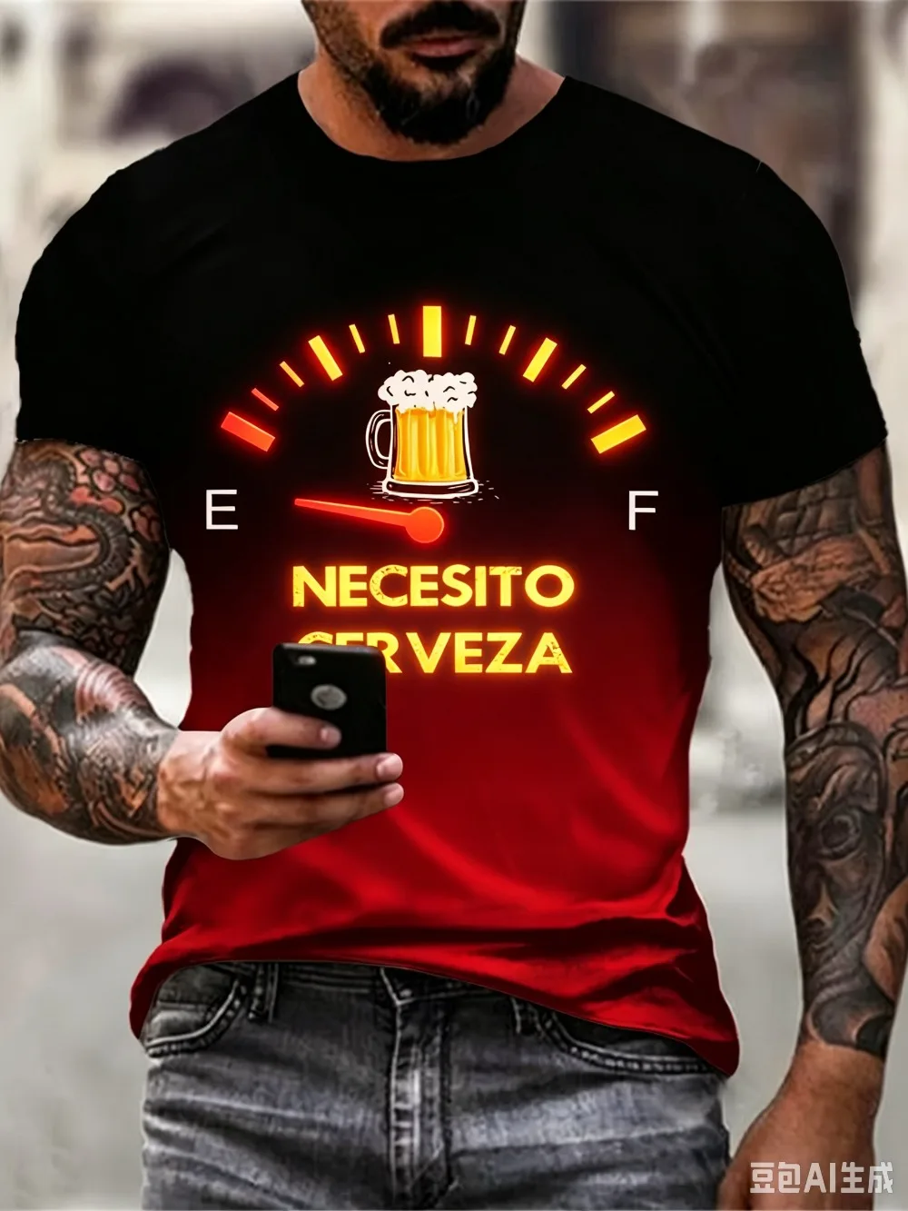 Fun  Beer Pattern 3D Printed  Sport Quick-drying Breatha Men T-shirt  Outdoor Street Casual Fashion Party Parent-child Cloth Top