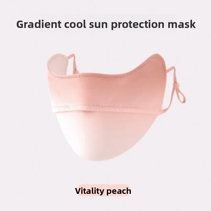 AliExpress NONE Summer Ice Silk Women's Sunscreen Mask, UV Protection, Outdoor Cycling, Sunshade, Breathable, Cool Ice Silk Mask