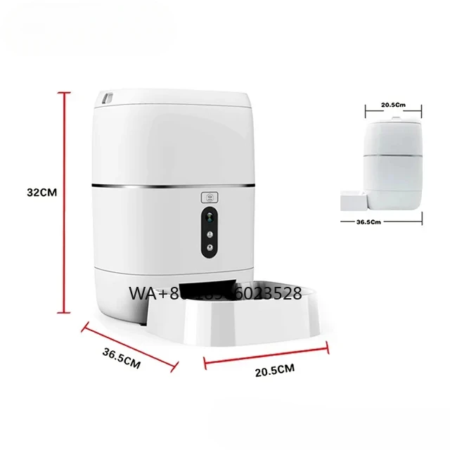 2023 Factory Price Wireless WIFI Tuya Smart Automatic Pet Feeder With Built in PST-FD-BL3-C