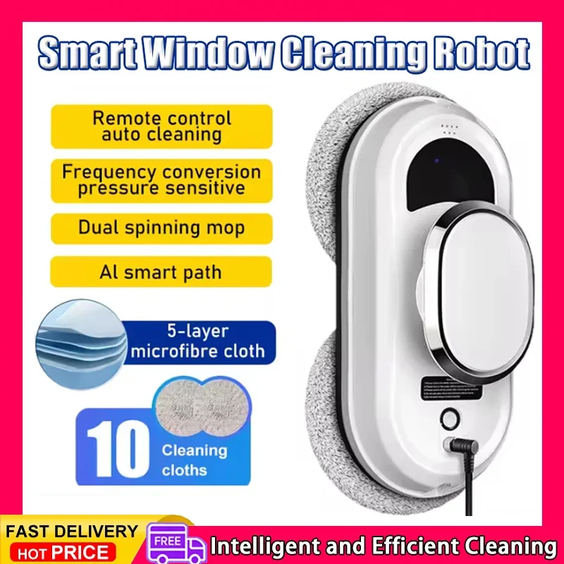 

Robot Window Cleaner Window Cleaning Robot Smart Home Robot Vacuum CleanerRemote Control Glass Cleaning Robots