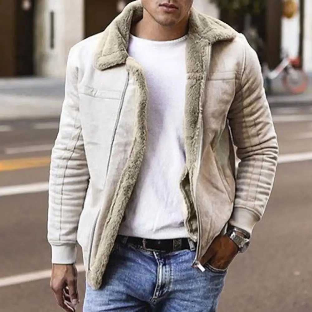 Jaqueta de lã quente masculina, casaco casual, mantenha aquecido, outono e inverno, nova moda