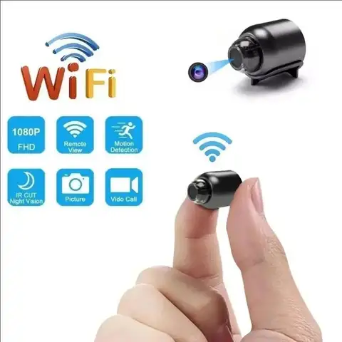 캠핑 홈 보안을위한 순환 녹화 기능이있는 새로운 1080P HD X5 미니 카메라 무선 WIFI 야외 실내 감시 카메라