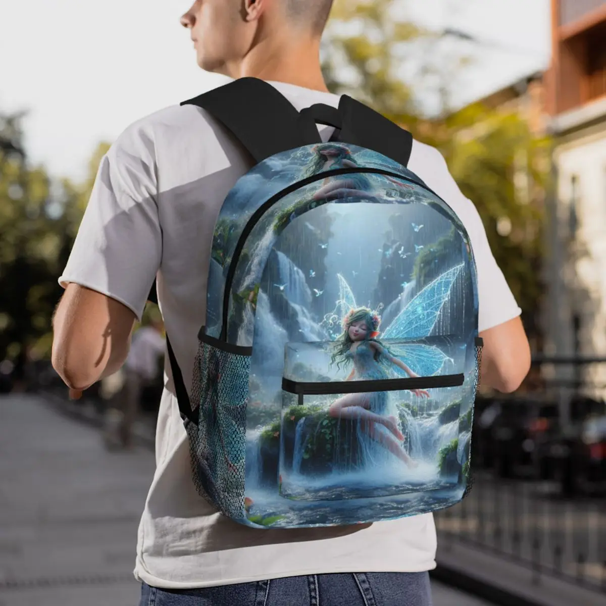 Enchanting Fairy By The Lake Backpack Student BookBag Children School Bag Computer Shoulder Bags for Boys Girls