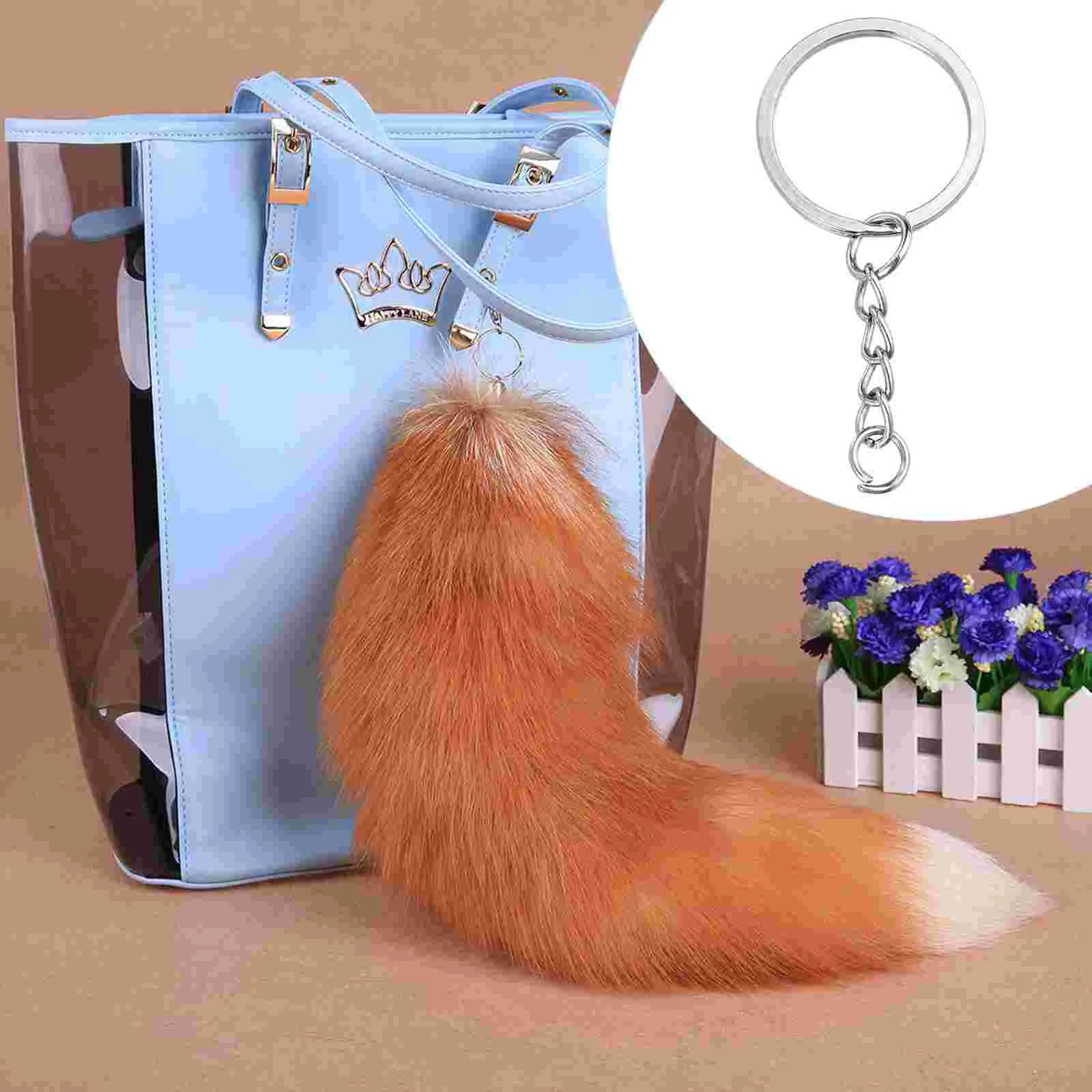 

10 Pcs Key Chain Pendant Lanyards Split Rings DIY Accessory Keychain Heavy Charm Metal Office Charms