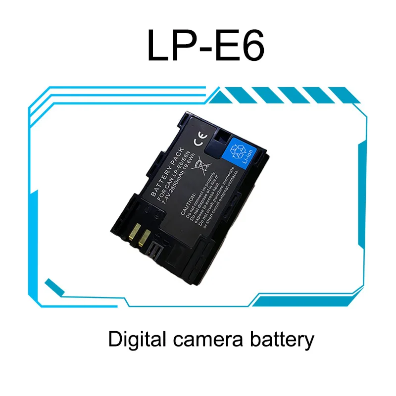 LP-E6 Model Battery LP E6 E6 LPE6 Camera Battery LCD USB Dual Charger for Canon EOS 6D 7D 70D 60D 60Da 5D 60Da 5DS 5D3 5D2