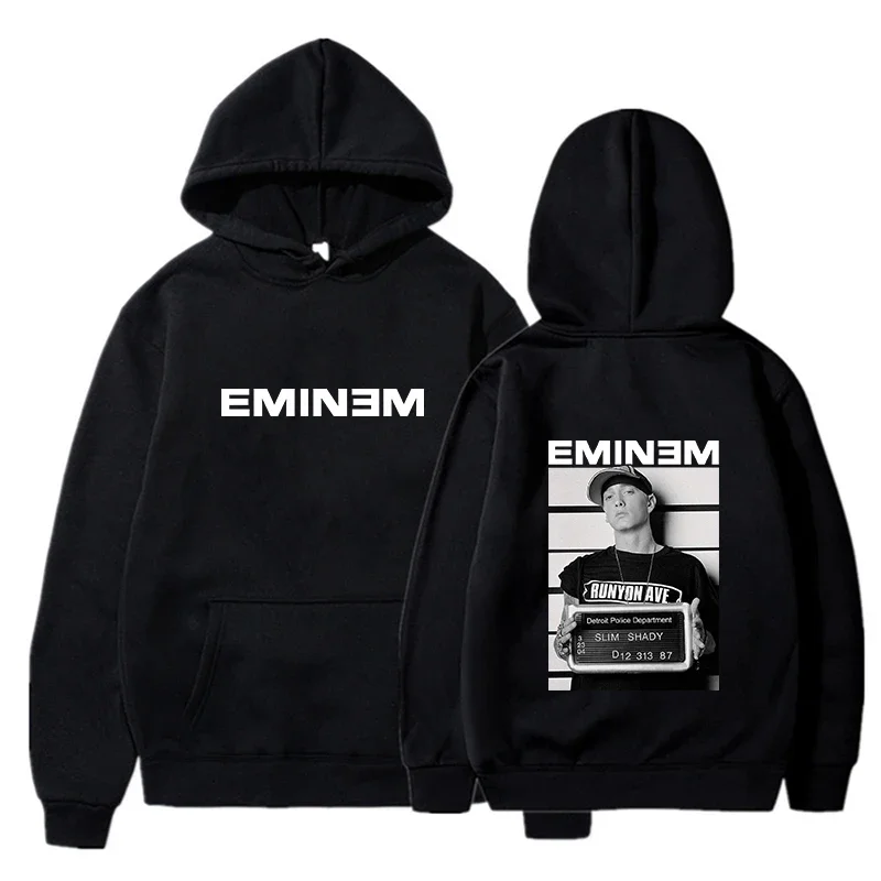 2025 venda quente moletom com capuz masculino rapper eminem impressão gráfica hoodie masculino vintage casual moletom unisex hip