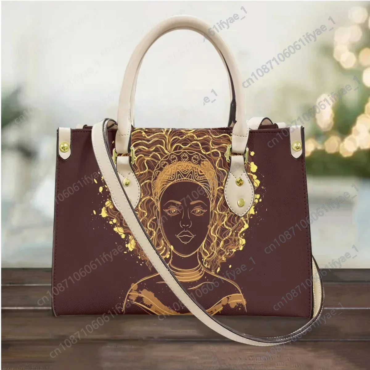 Cross Body Bags Female Creative African Culture Printing Girls Shoulder Tote Elegant Portable Daily Travel Shopping Bag Handbags