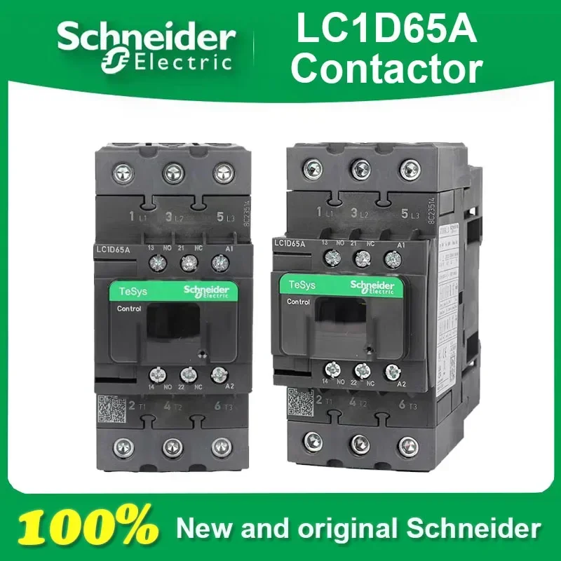 Original Schneider AC Contactor 3P LC1D65AB7C LC1D65ACC7C LC1D65AE7C LC1D65AF7C LC1D65AM7C LC1D65AQ7C LC1D65AP7C