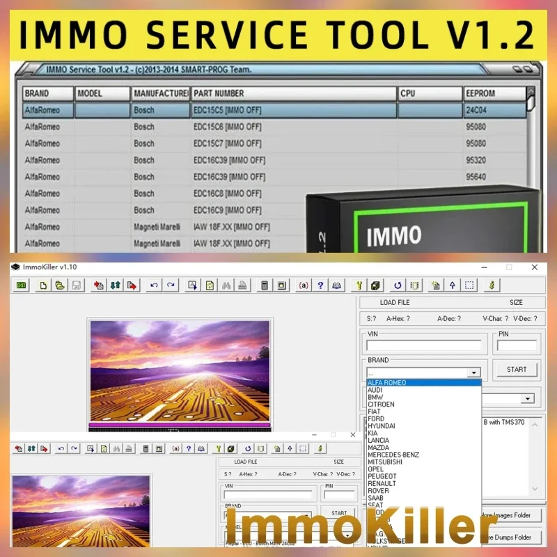 

2025 Hot sell 2 in 1 ImmoKiller V1.10 New IMMO Off Software v1.1 ECU Programmer IMMO SERVICE TOOL V1.2 Immo Off Software