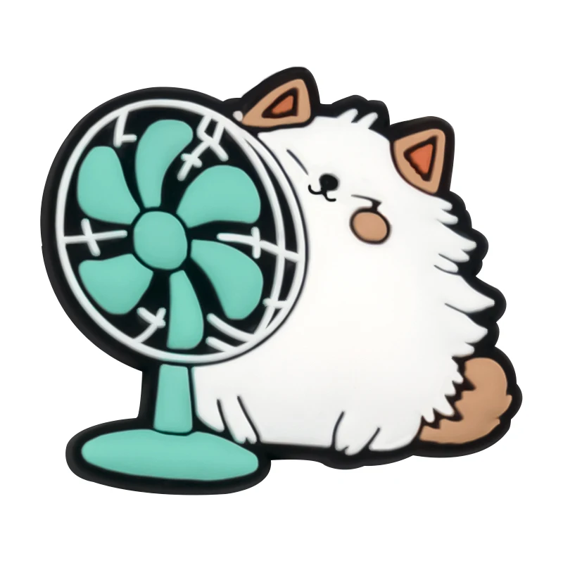 1/10 Stück Kawaii Katze Schuh Charms für Frauen Mädchen Geschenk Orange Katze Schuh Zubehör Dekoration Lila Pfote Pin Clog Kinder Geschenk – Detail 10