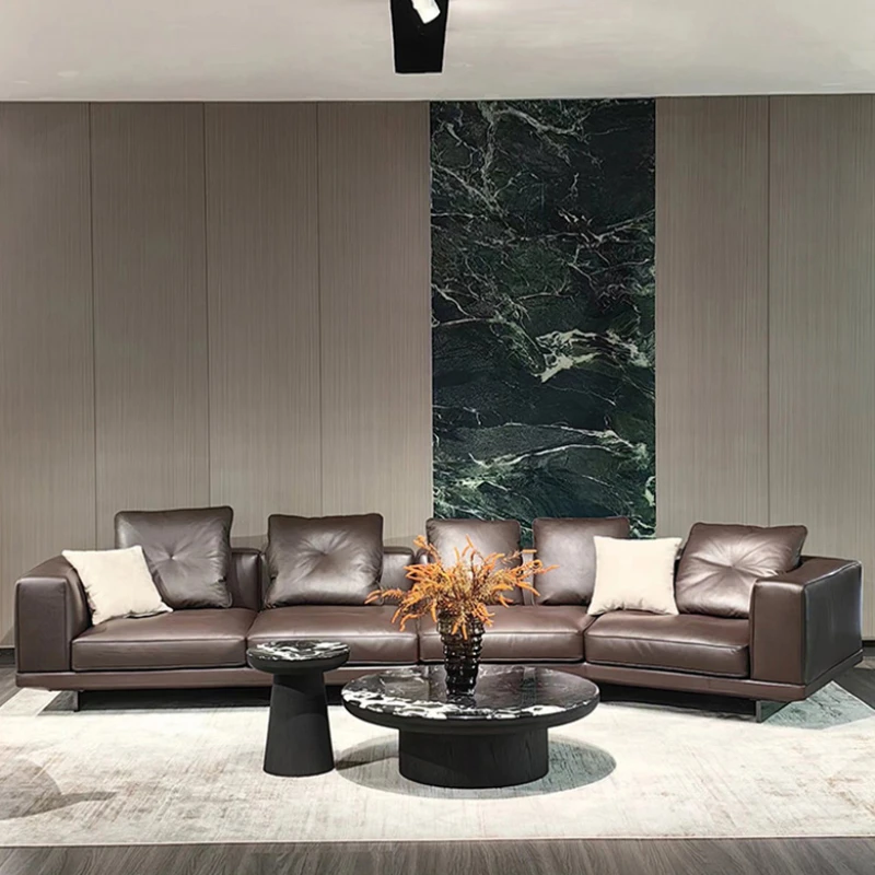 Lounge Sectional Modern Sofas Double Black Sleeping Relaxing Living Room Sofa Lazy Loveseat Wood Divani Da Soggiorno Furniture image 3