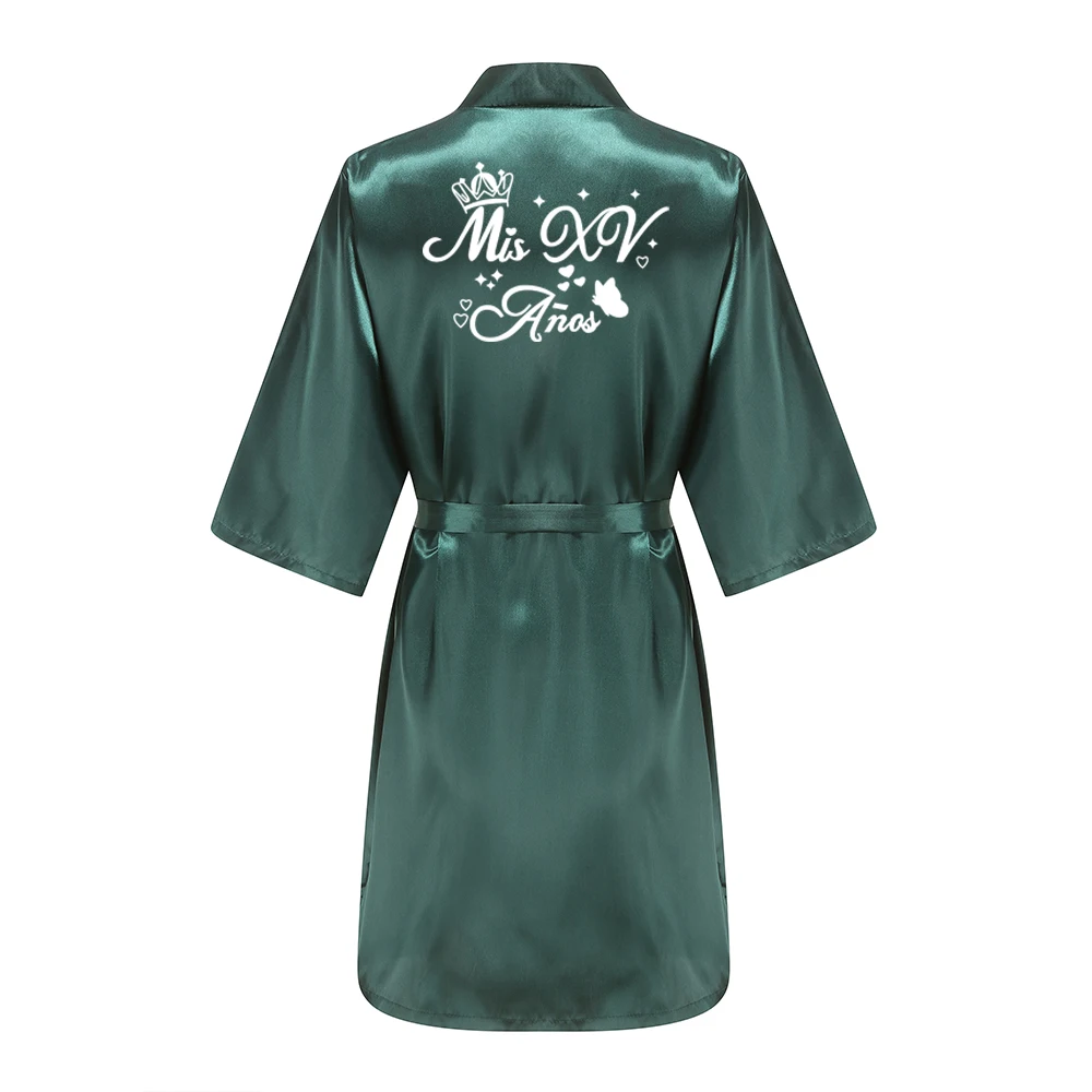 Mis XV Bathrobes Princess Sweet 15 Years Girl Birthday Party Mis Quince Años Robes Quinceanera Robe image 6