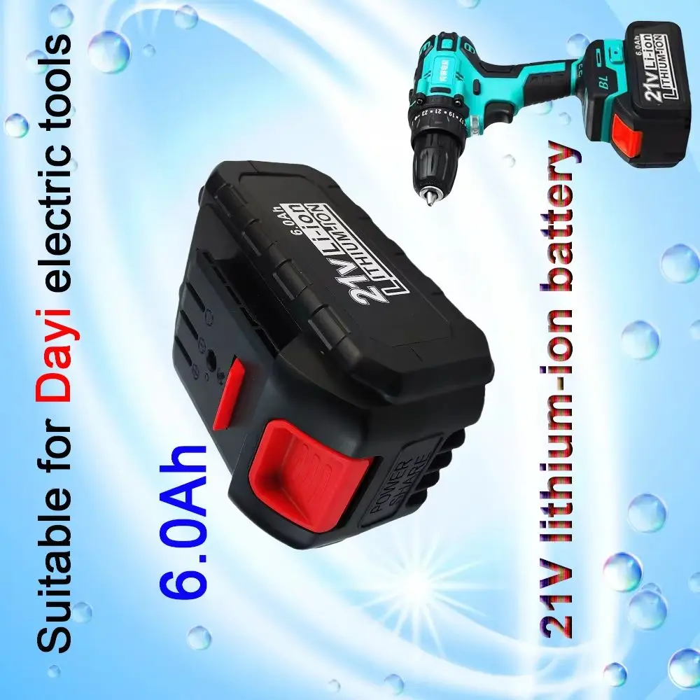

For Dayi Cordless Electric Wrench Car impact wrench 21V 6000mAh Power Tool Rechargeable Lithium Battery