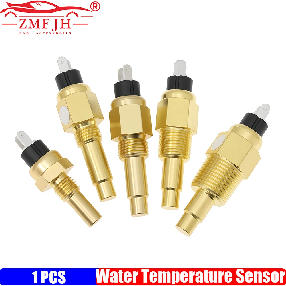 ZMFJH Water Temperature Sensor 12mm,14MM,16MM,17MM,21MM Water Temp Sensor 1/2NPT,1/4NPT,3/8NPT Engine Temp Sensor Replacement