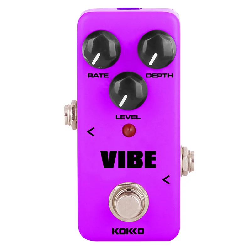 KOKKO VIBE Electric Guitar Effect Pedal FUV2  Analog Knob Horn Electric Guitar Pedal Analog Effect Portable Mini Guitar Effector