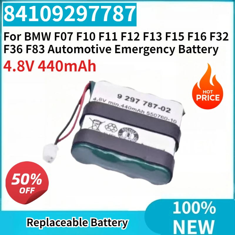 

100% New 84109297787 440mAh Replaceable Battery for BMW F07 F10 F11 F12 F13 F15 F16 F32 F36 F83 Automotive Emergency Battery