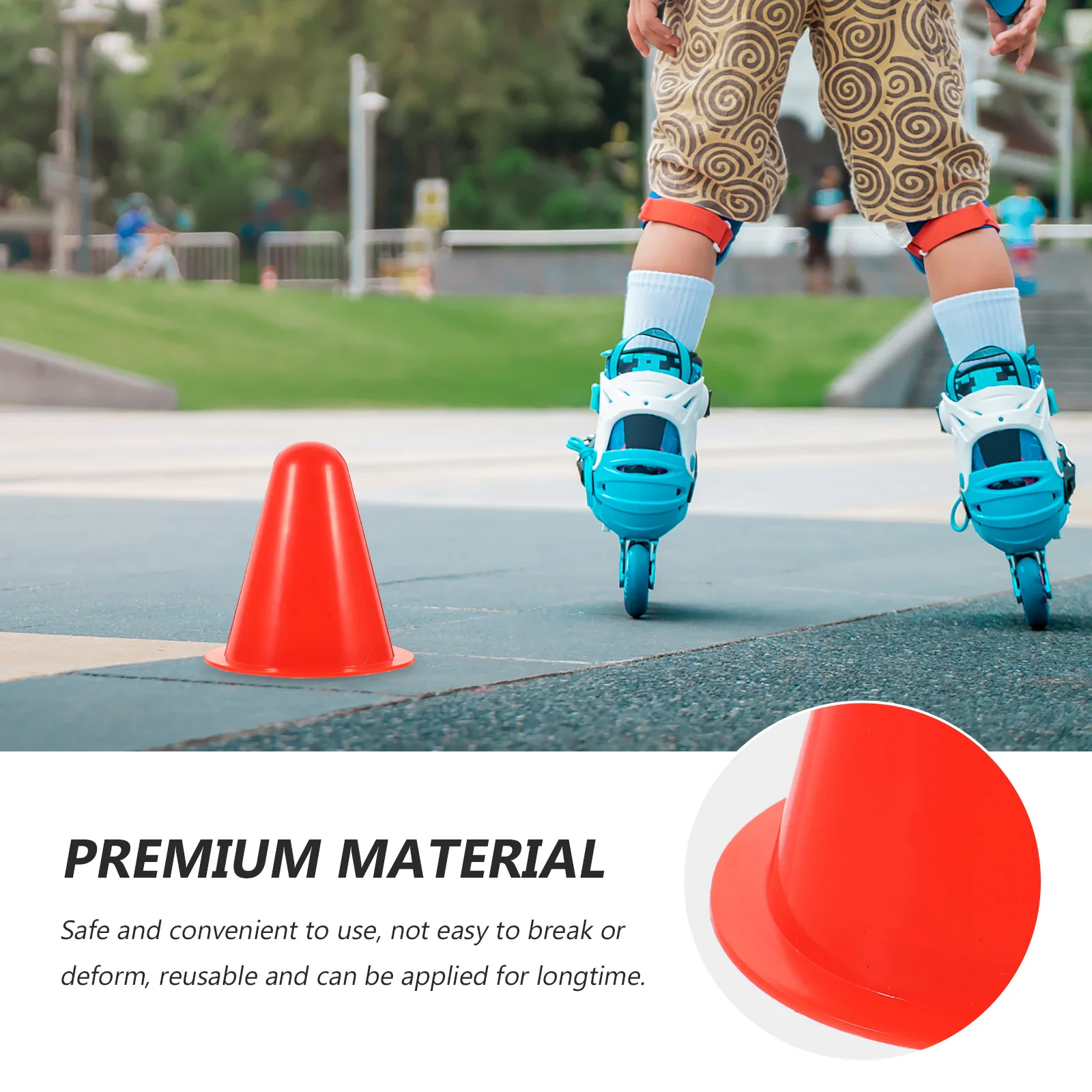 20 stks Rolschaatsen Kegels Plastic Training Markers Mini Obstakels Heldere Kleuren Herbruikbare Stapelen Stabiele Plaatsing Sport Speelgoed